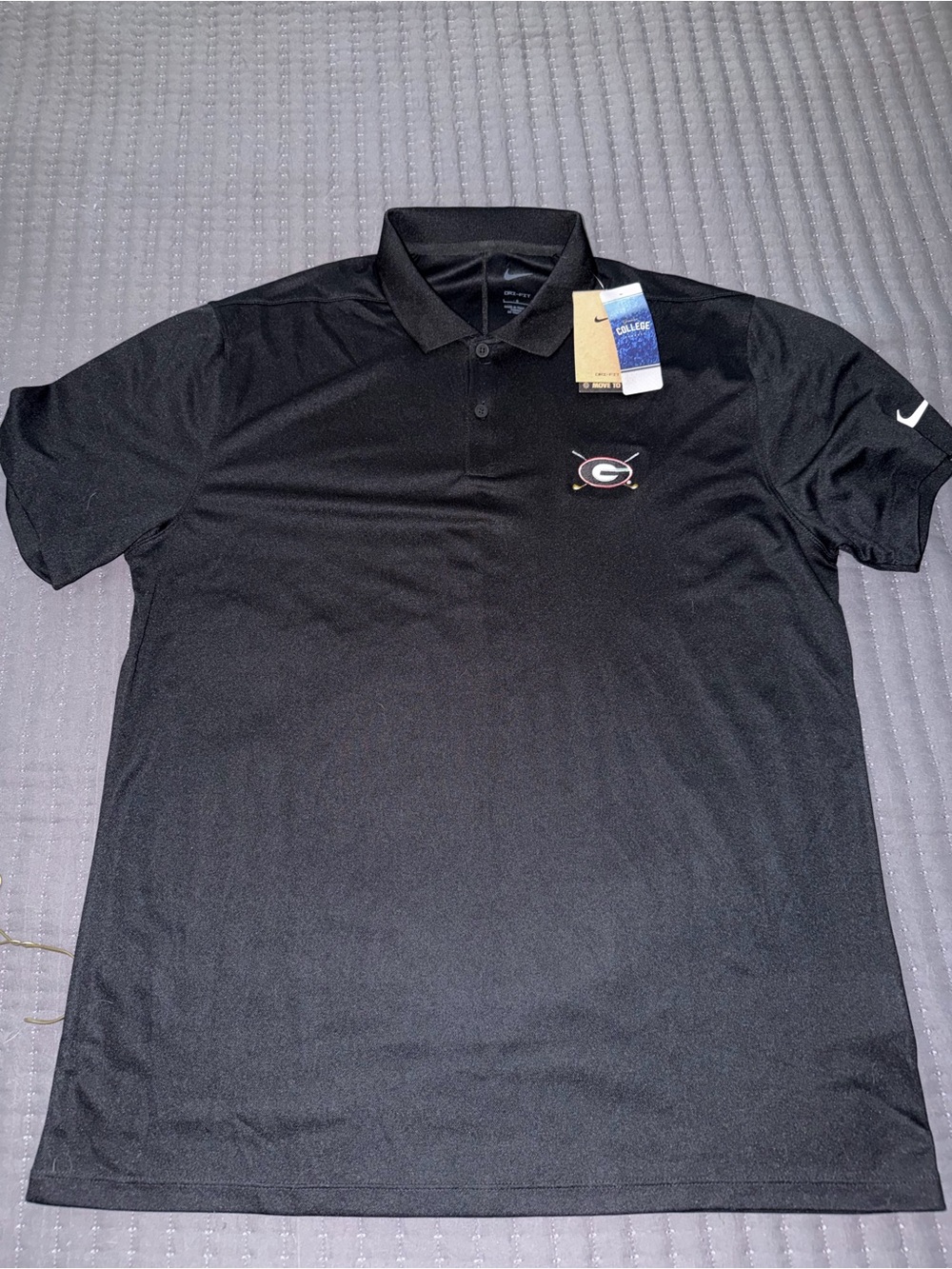 Nike Black Georgia Bulldogs Polo Shirt